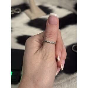 Carolyn Pollack Old Carlisle Sterling Silver Stamped Band Ring Arrows Eternity 7